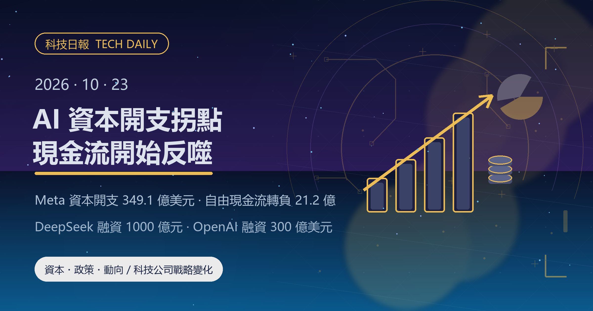 [科技日報] 2026年10月23日｜Meta 資本開支反超經營現金流，AI 投資進入兌現檢驗期